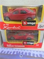 XANTIA & FERRARI TESTAROSSA DIECAST CARS