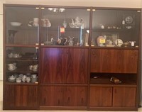 Large Lighted Sectional Entertainment Center Only