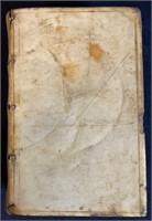 17th Century Latin Book Vellum Cover