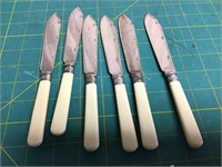 Six vintage knives