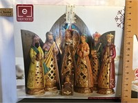 Eight piece Pfizer  yzantine cathedral nativity