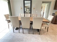 9PC DINING TABLE W/ CHAIRS