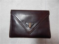 Vintage Virginia Art Leather Clutch Purse Bakelite