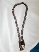 Antique Art Deco Hand Beaded Necklace