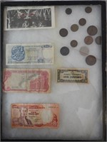 Vintage Foreign Money paper & Coins