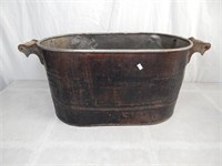 Antique Oval Copper Boiler Wash Tub