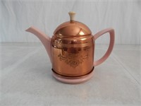 Vintage Hall China Copper Clad Teapot Forman