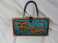Vintage Enid Collins Box Bag Owl & Pussy Cat