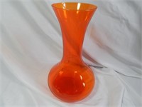 Mud Century Blenko Glass Large Fire Orange Vase
