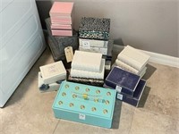 ASSORTED DECORATIVE BOXES W/ STORAGE BOXES