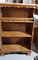 Wood book shelf, 3 shelves, Americana style