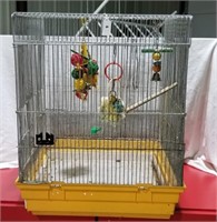 HOEL Bird Cage with swing and toys