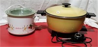 Crock Pot & Electric stew Pot with lid