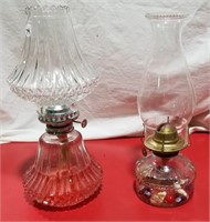 Oil Lamps with chimneys (2)