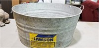 Galvanized two handle tub by Lawson