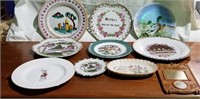 Plates, Collectible, Painted porcelain