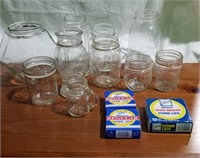 Canning jars & dome lids, other jars