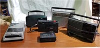 Sony, Realistic, Emerson radios, tape recorder