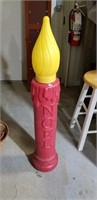 Blow mold Christmas Candle for yard