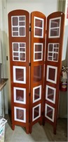 Stand up picture frame room divider