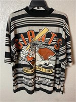 Vintage Bugs Bunny SF Giants Striped Shirt