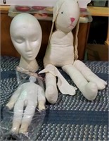 Soft doll or stuffed animal bodies