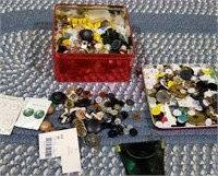 Button collection, various styles