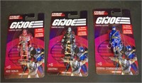 G.I. Joe Cobra (3) Figurine Lot