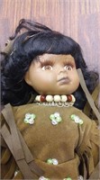 Native American porcelain doll
