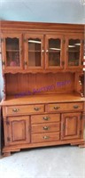 Tell City China hutch  52 inch wide.  Solid wood
