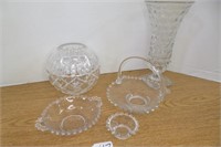 Candlewick Lot & More  Glass Basket +