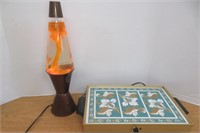 Vintage Hot Plate & Lava Lamp Both Works