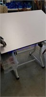 Drawing or drafting table builtin storage
