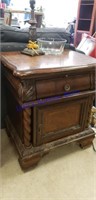 Heavy wooden night stand