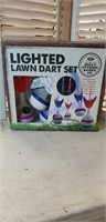Lighted lawn Dart set