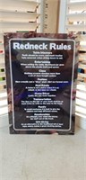 Redneck rules sign