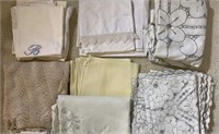 Misc Linen Tablecloths Napkins Embroidery