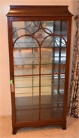 Glass Front China Cabinet w/ 4 Glass Shelves