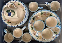 Rooster Cups Bowls Plates