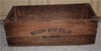 Missouri Wood Heel Co. St. Louis Wood Box