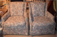 Pair of Pastel Floral Arm Chairs