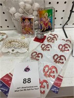 pearl hair clip decor items stickers