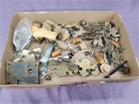 Box Lot of MIsc Handles, knobs, hooks and more
