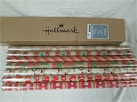 7 rolls Hallmark kraft Christmas paper
