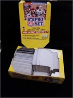 1990 NFL Football cards in open box