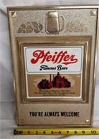 Vintage Pfeiffer's Famous Beer sign
