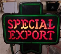 'Special Export " lighted beer sign