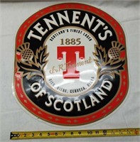 Metal "Tennent's of Scotland" lager sign: