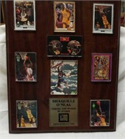 Shaq O'Neal basketball card plaque