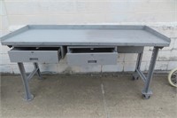 6 ft Industrial / Commercial Work Bench on Wheels
